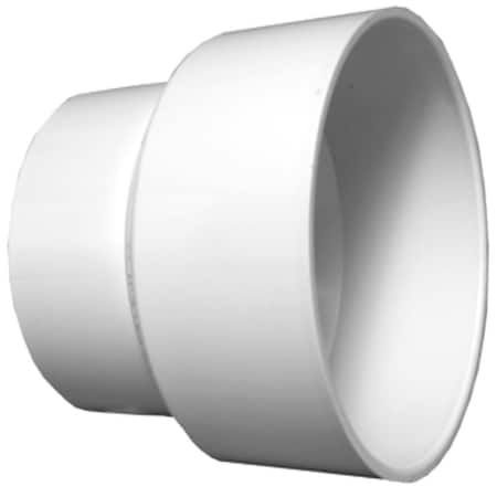 Keeney Mfg Charlotte Pipe Schedule 40 4 in. Hub X 6 in. D Hub PVC Increaser/Reducer 1 pk PVC 00102  1800